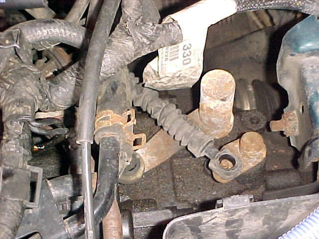 95-05 Dodge Plymouth Neon with missing shift linkage bushing