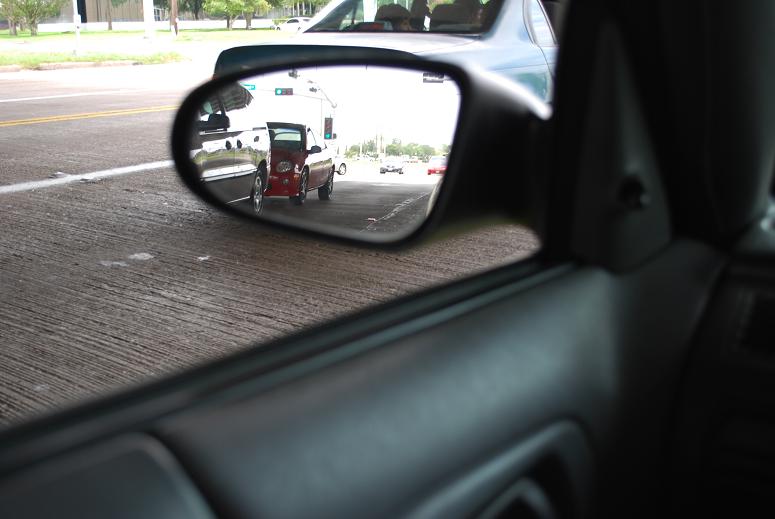 95 Neon NYG with 04 SRT4 in side view mirror 